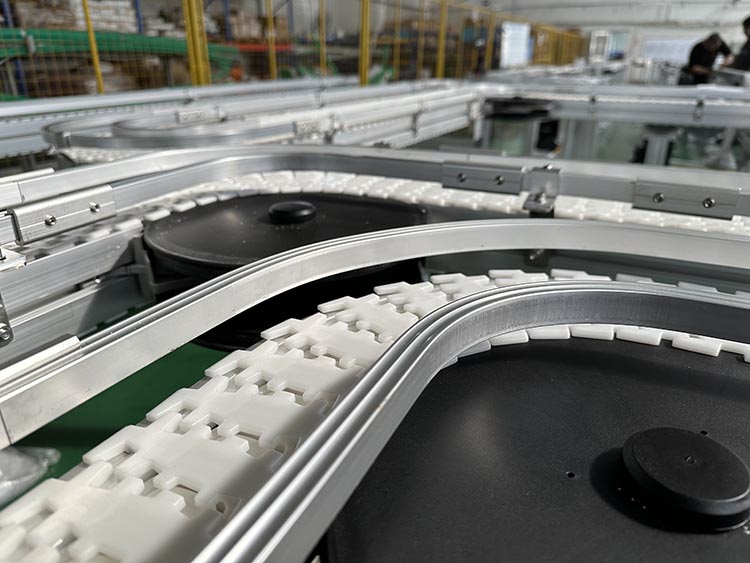 齿形柔性链输送设备Plastic Flexible Chain Conveyor System