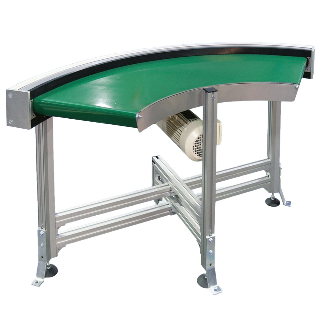 皮带转弯输送机curved belt conveyor